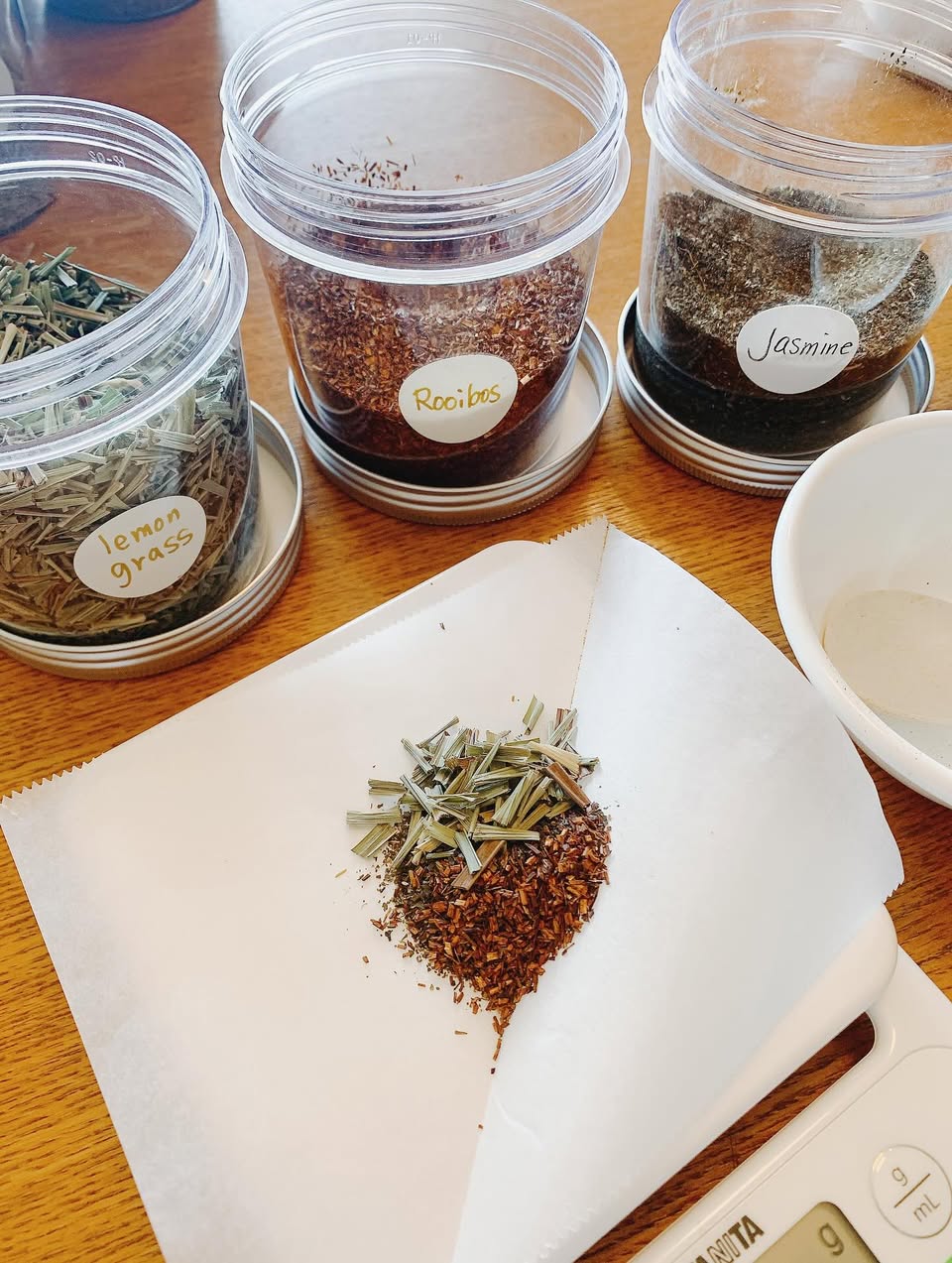 夏のお茶はジャスミンブレンドです♪